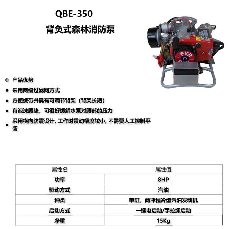 350森林消防泵
